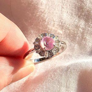 Lavender Swarovski Ring Fun Fair Fragrant Jewels